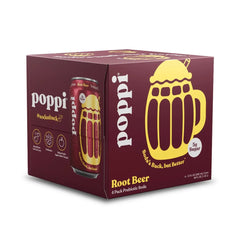 Poppi Root Beer Prebiotic Soda - 4pk/12 fl oz Cans