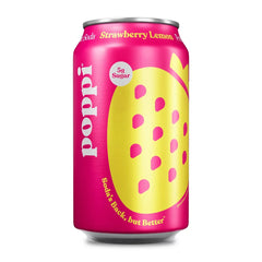 Poppi Strawberry Lemon Prebiotic Soda - 12 fl oz Can
