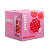 Poppi Raspberry Rose Prebiotic Soda - 12 fl oz/4pk Cans