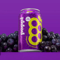 Poppi Grape Prebiotic Soda - 12 fl oz Can