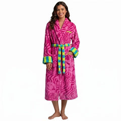 L/XL Poppi Dorm Bath Robe Pink