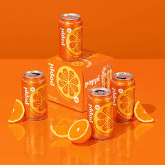 Poppi Orange Prebiotic Soda - 4pk/12 fl oz Cans