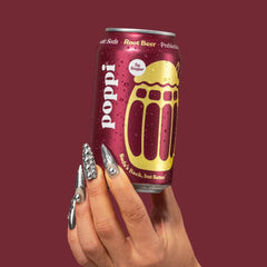 Poppi Root Beer Prebiotic Soda - 4pk/12 fl oz Cans