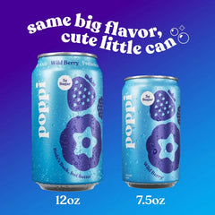 Poppi Wild Berry Prebiotic Soda - 7.5 fl oz Mini Can