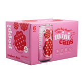 Poppi Raspberry Rose Prebiotic Soda - 6pK/7.5 fl oz Mini Cans