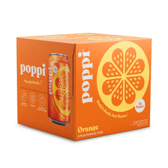 Poppi Orange Prebiotic Soda - 4pk/12 fl oz Cans