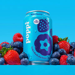 Poppi Wild Berry Prebiotic Soda - 12 fl oz Can