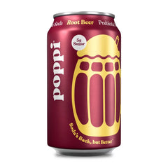 Poppi Root Beer Prebiotic Soda - 12 fl oz Can