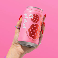 Poppi Raspberry Rose Prebiotic Soda - 12 fl oz/4pk Cans