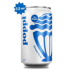 Poppi Cream Soda Prebiotic Soda - 7.5 fl oz Mini Can