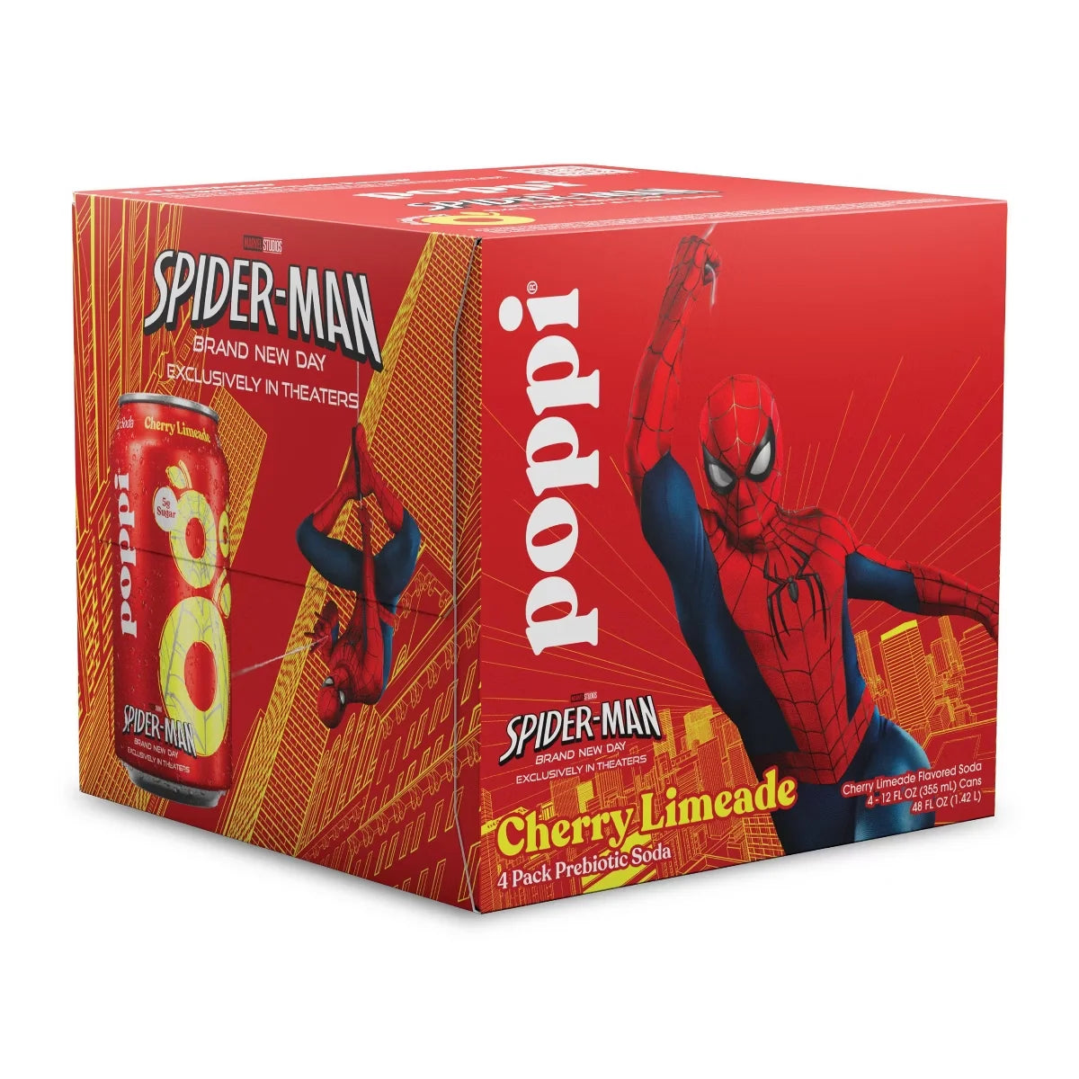 Poppi Cherry Lime Prebiotic Soda - 4pk/12 fl oz Cans