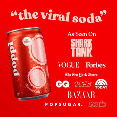 Poppi Classic Cola Prebiotic Soda - 6pK/7.5 fl oz Mini Cans