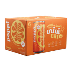 Poppi Orange Prebiotic Soda - 6pK/7.5 fl oz Mini Cans