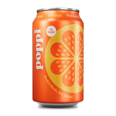 Poppi Orange Prebiotic Soda - 12 fl oz Can