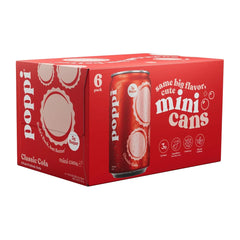 Poppi Classic Cola Prebiotic Soda - 6pK/7.5 fl oz Mini Cans