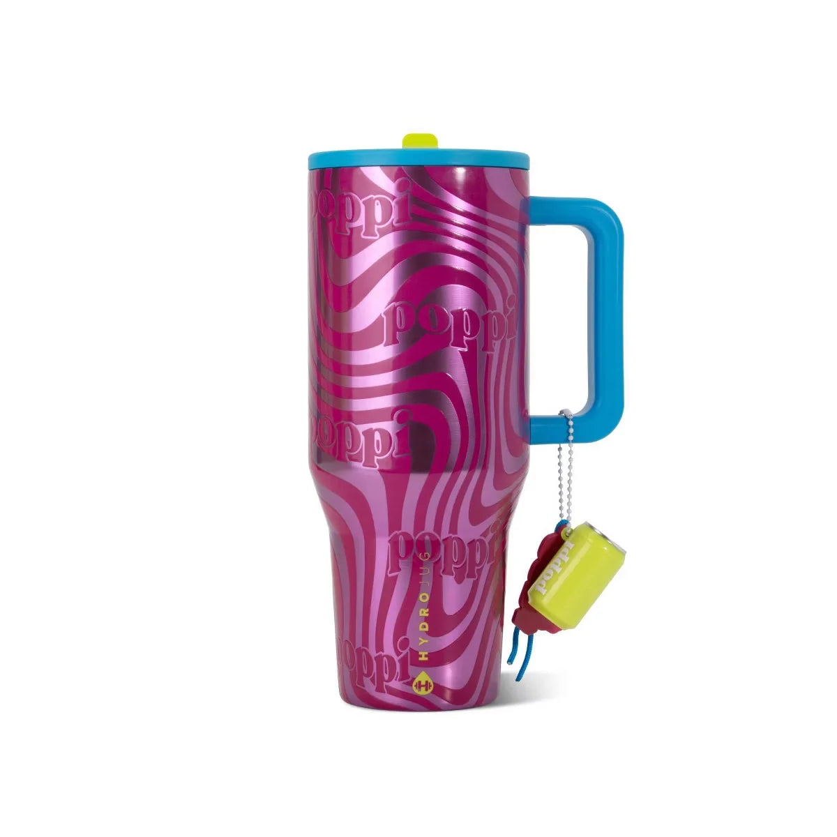 HydroJug x Poppi 40 fl oz Stainless Steel Straw Tumbler Swirls