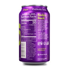Poppi Grape Prebiotic Soda - 12 fl oz Can